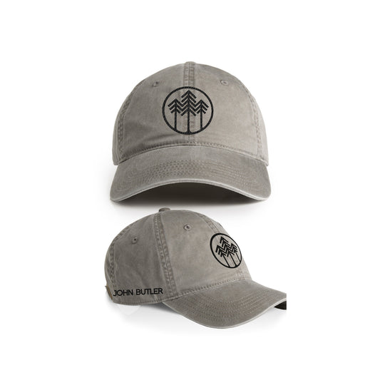 Embroidered Grey Hat